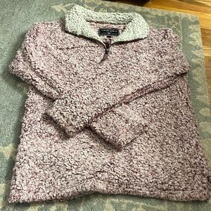 True Grit Original Frosty Tipped Pile 1/4 Zip Pullover